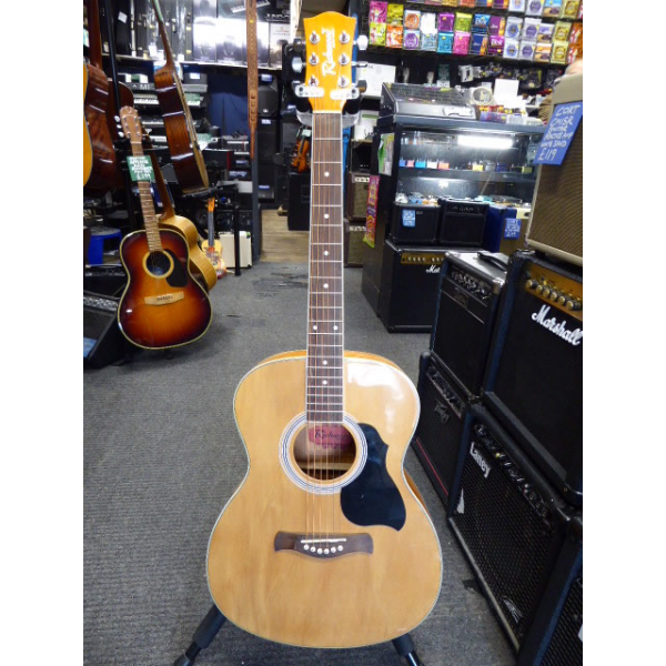 Decent entry-level acoustic guitar in good condition.