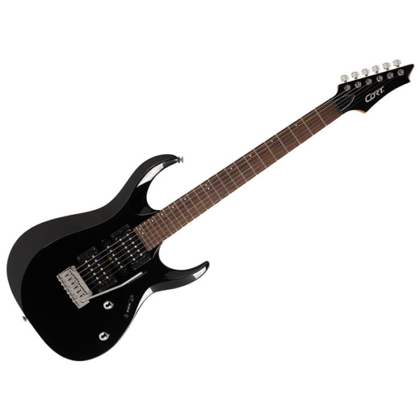 Stunning HSH guitar with gloss black finish.