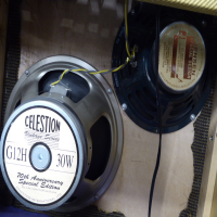 <p>Classic pre-CBS type twin channel amp.&nbsp; Standard features include valve rectifier, foot-switchable channels, normal and higher gain inputs, full tone controls on both channels, lead and dual master, reverb.&nbsp; Special features include parallel Efx loop with blender,&nbsp; Tweed Tolex Cab with Celestion G12H Anniversary edition driver and Jensen driver.<br /><br />Comes with free Dust Cover.</p><p>Mint condition.</p>