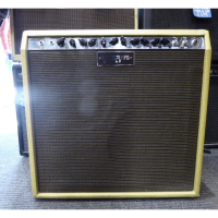 <p>Classic pre-CBS type twin channel amp.&nbsp; Standard features include valve rectifier, foot-switchable channels, normal and higher gain inputs, full tone controls on both channels, lead and dual master, reverb.&nbsp; Special features include parallel Efx loop with blender,&nbsp; Tweed Tolex Cab with Celestion G12H Anniversary edition driver and Jensen driver.<br /><br />Comes with free Dust Cover.</p><p>Mint condition.</p>