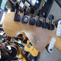 <p>Awesome stratocaster with black hardware, alnico pickups, and matching headstock.</p><p>Near mint condition.</p>