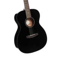 Fantastic smaller-bodied acoustic guitar with a solid spruce top and a lovely black gloss finish!